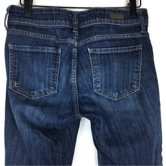 KUT FROM THE CLOTH Jeans Cameron Cuffed Straight Leg Crop Stretch Denim Size 2 - Picture 5 of 11
